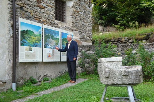 pannelli espostivi al museo di piuro