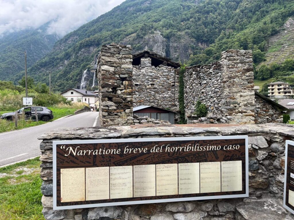 Capèla di mòort a Piuro in memoria delle vittime della frana del 1618