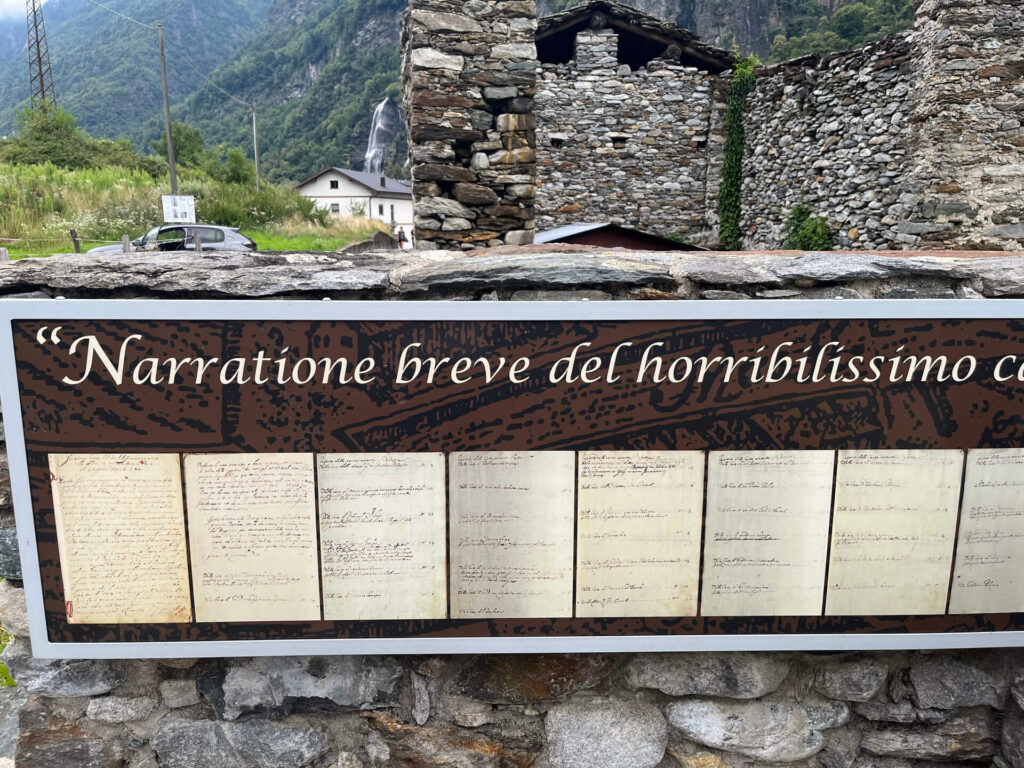 Capèla di mòort a Piuro in memoria delle vittime della frana del 1618